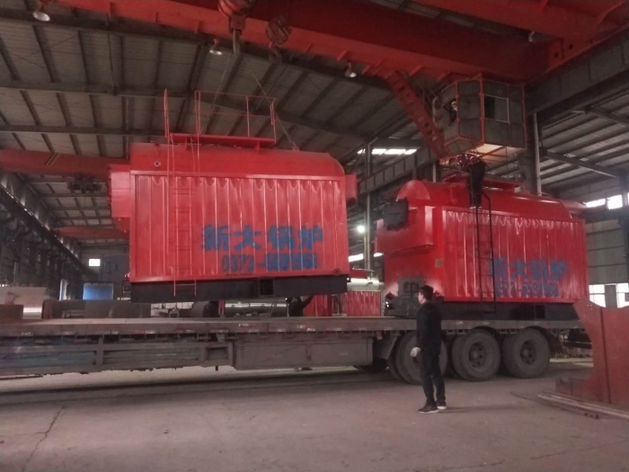 2臺DZH2-1.25-T 2噸13公斤生物質鍋爐發貨
